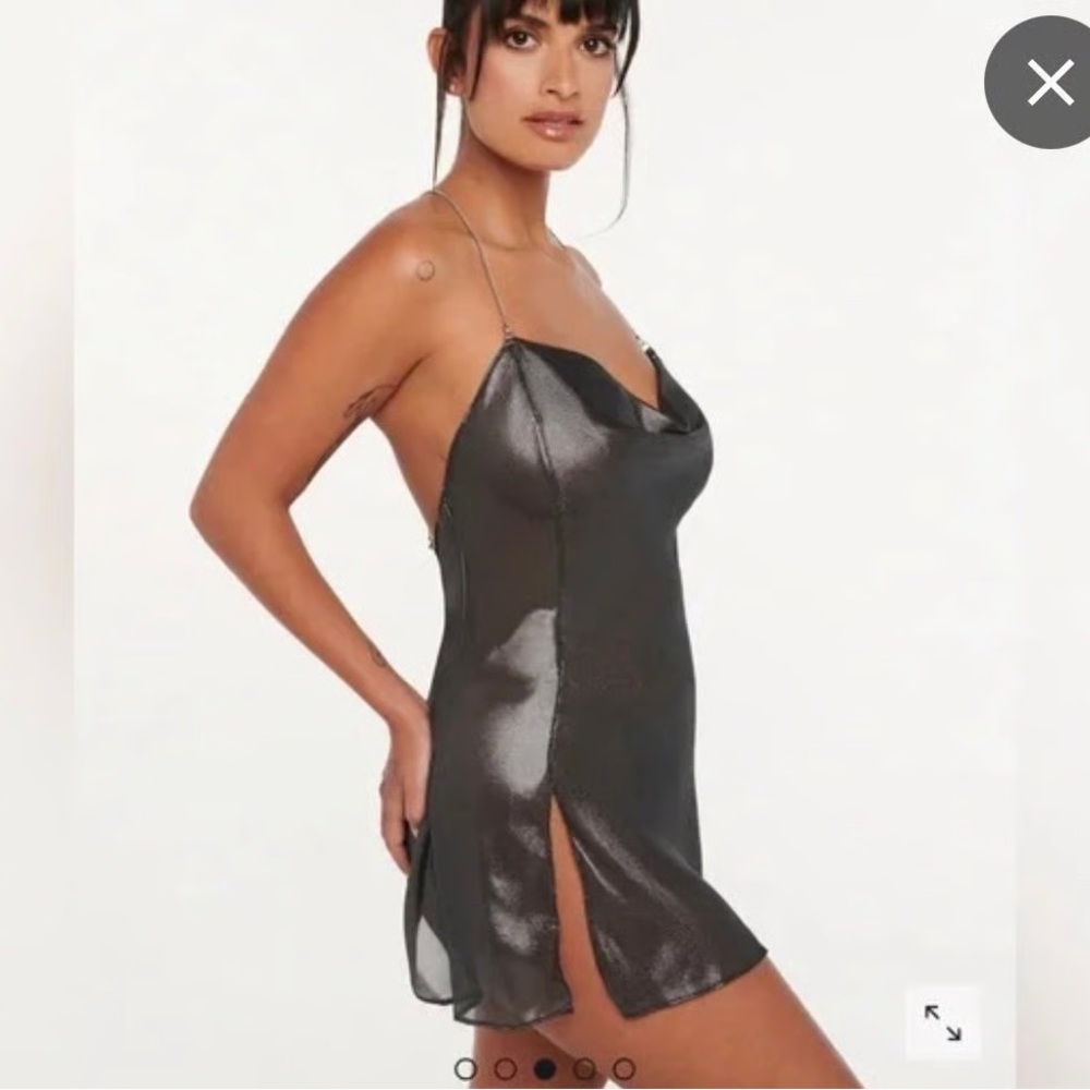 Petite sized Savage X Fenty Liquid Metal slip